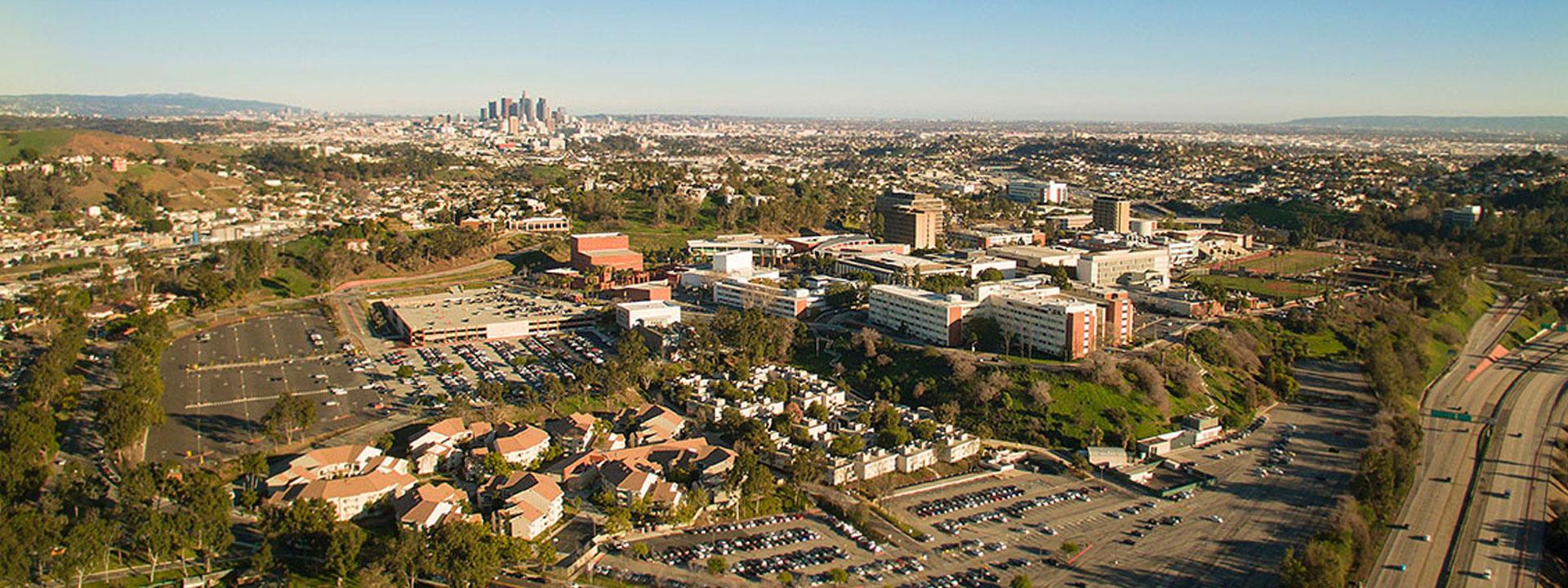 Aerial view of Cal State LA